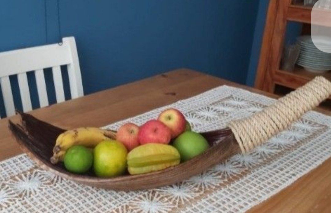 سینی میوه تک عددی چوبی طرخ نخیل