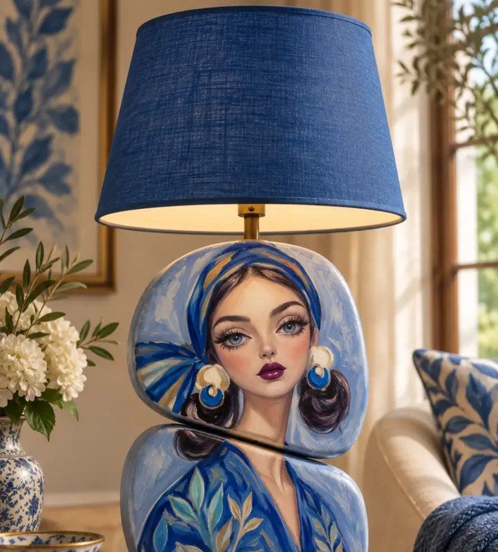 آباژور سورئال نقاشی فانتزی سه بعدی رو میزی
