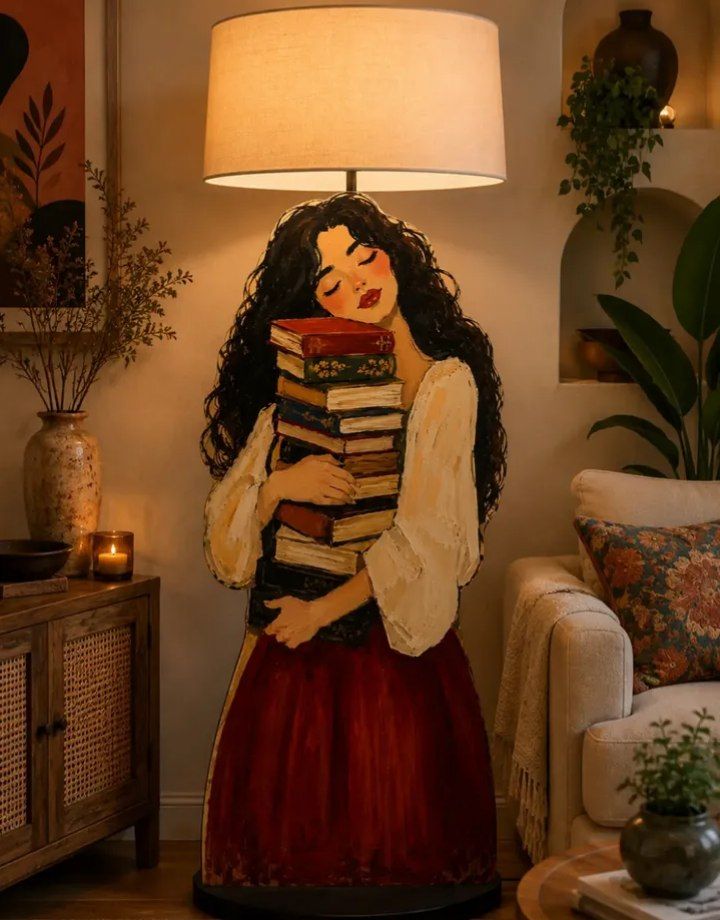 آباژور ایستاده سورئال نقاشی فانتزی سه بعدی